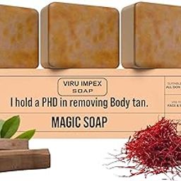 Ghar. Sandalwood & Saffron Magic For Bath (300 Gms Pack Of 3) | Paraben Free | Chandan & Kesar Bath | Handmade For Glowing | Skin Brightening For Men & Women-image-20