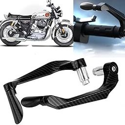 AUTO PEARL 7/8" 22mm Motorcycle Handlebar Brake Clutch Levers Protector Guard Compatible with Interceptor 650 (Black)-22