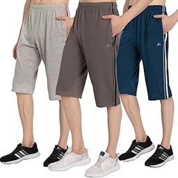 Men's Regular Fit Three Fourth Capris | Mens Three Fourth Combo Pack of 3|-image-71