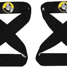Muscleape Weight Lifting Straps with Padded Cuff for Gym Workout Deadlift,Powerlifting and Fitness Strength Training (figure 8 straps, Strong straps, anti-skid straps). Improve Bar Grip & Lift Heavier.-image-54