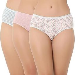 Women's Cotton Hipster Premium Panties Set of 3 Full Coverage Stretchable Fabric-image-45
