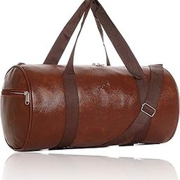 10 L PU-Leather GymBag Hand-Held & Cross-Body Bag for Unisex (Tan)-image-76