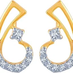 p.c. chandra jewellers Gold and Diamond Stud Earrings for Women-picture-14