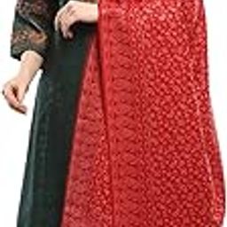 Womens Self Design Maroon Shawl-21