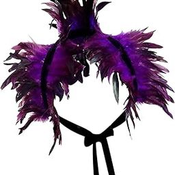 BNF®Artificial Feather Cape Decor for Role Playing Photo Props Stage Performance Purple|Clothing Shoes & Accessories | Womens Accessories | Scarves & Wraps-image-21
