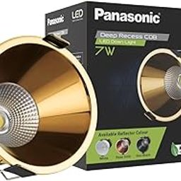 Panasonic 7 Watt Deep Recessed COB Light for Ceiling, Recessed Downlight for Home Decor, Shop, Museum, Restaurant | Yellow Gold Recessed COB Light, Warm White (3000K - PDLM45073)-image-39