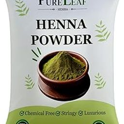 Pure Leaf Henna Powder, Chemical-Free Mehandi for Dark Stains, Triple-Sifted BAQ Mehendi for Body Art Quality (500gm)-46
