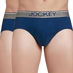 Men's Super Combed Cotton Briefs with Ultrasoft and Durable waistband (Pack of 2) 8037_Estate Blue_M-picture-41