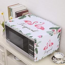 KRRS™ Digital Printed jute fabric Microwave Top|Oven Top Cover with 4 utility pocket for 20 Litre. (15 * 35 inches) (White batak Micro)-image-10