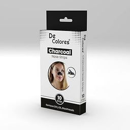 De Colores Charcoal Nose Strips 10 Pack, Deep Pore Blackhead & Whitehead Remover for All Skin Types-image-82