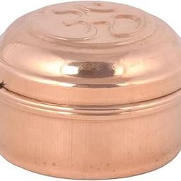 SHIV SHAKTI ARTS® Pure Copper Box |Jewellery Box| Dibbi| Puja - Mandir Roli/Chawal/Chandan/Kumkum Puja Box/Dabbi-Size No 1 (1 Piece,Brown)-image-47