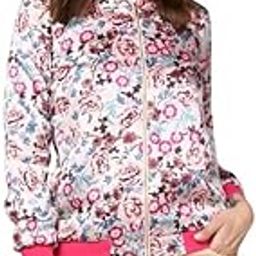 Women's Satin Floral 3/4th Sleeve Jacket (Multicolor, M)-PID61760-image-3