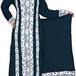 Woolen Kurta Pant and Dupatta set for Winters - Woolen Kurti set for Women Winters in Free Size - Fit upto XXL - Stretchable-image-22