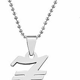Personalised Old English Initial A to Z Alphabet Letter Customized Gothic Necklace Silver Stainless Steel For Men And Women LC460A-image-16