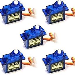 Bydroid 360 Degree Rotation Continuous SG 90 Micro/Mini Servo Motor for RC Planes, Cars and Robots - Pack of 5-18