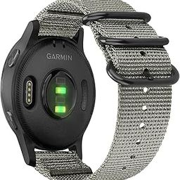 Fintie Quick Release Nylon Band 22mm Replacement Sport Strap Compatible with Garmin Vivoactive 4 45mm, Forerunner 255 46mm, Venu 2, Fossil Gen 5, Amazfit GTR 2, 2e,Ticwatch Pro 3, YAMAY SW022-picture-25