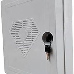 Network Cabinet Rack for CCTV DVR/NVR/POE Switch and CCTV SMPS Smart Management with Power Socket Ideal for 4/8 Channel CCTV System Both Indoor and Outdoor Purpose (White)-36