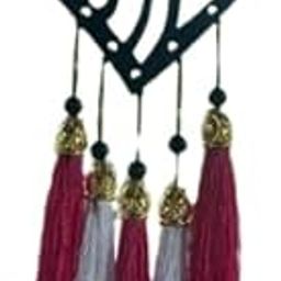 MEBBER Maa Car Hanging Dream Catcher – Rearview Mirror Feathers & Beads Car Interior Decor for Positive Vibes & Protection Home Wall Hanging & Spiritual Gift (Pack of 1)-image-46