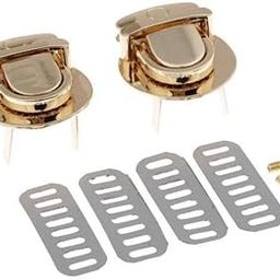 MERISHOPP®2xBag Closure Catch Tuck Lock Clasp Fasteners for LeatherCraft Gold Round|Crafts | Leathercrafts | Leathercraft Accessories | Other Leathercraft Accessories-image-32