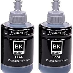 BK Pigment Black Ink Bottle for Epson EP T7741 – Premium Refill Ink (Pack of 2, 140ml Each)-image-51