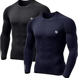 Men's Compression T-Shirt Top Skin Tights Fit Lycra Inner Wear Full Sleeve for Gym Cricket Football Badminton Sports Combo (Pack of 2)-picture-13