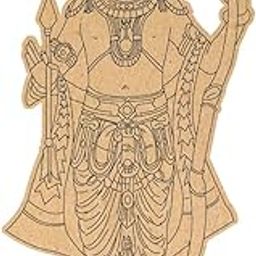 LASERIK® Ayodhya Ram Lalla pre-Marked MDF (12 in)-image-85