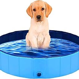 Dog Pool, Foldable Pet Pool, Small Portable PVC Dog Swimming Pool 24 x 8 Inch Folding Dog Cat Bathtubs, Small Portable PVC Dog Swimming Pool, Tub Indoor Collapsible Ball Pit for Puppies-13