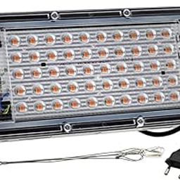 Enakshi (LABEL) 50W/100W LED Grow Light Full Spectrum for Hydroponic Indoor Plants EU Plug 50W-13