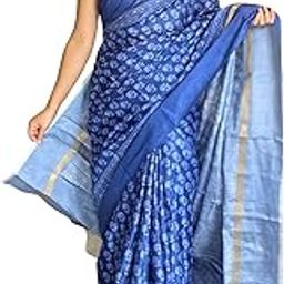 Women's Mul Mul Cotton Saree with Floral Digital Printed and Matching Unstitched Blouse Piece-picture-18