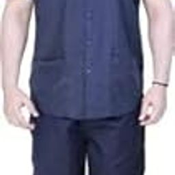 FABUNIFORMS Male Housekeeping, Hotel Staff, Hospital Staff Uniform Set For Men Staff,Dark Blue, Size-image-10