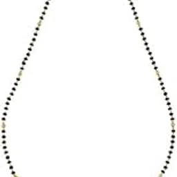 kushal's White Victorian Plated Casual Kundan Mangalsutra - 415296-picture-42