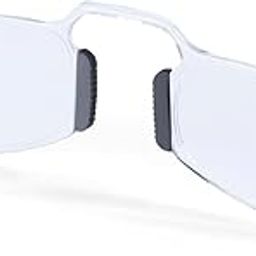 | Power Glass | Lightweight Nose Clip Reading Glasses With No Temple Arms Latest and Stylish Frame | Blue Light Blocking Lens | Men & Women | Small | Clear Frame/Clear Lens - Pack of 1-27