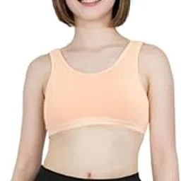 Adira | Teenager Bra for Girls | Non Padded Starter Bra | 2 Layered Front Panel for Coverage | Soft Cotton | Slip On Style | Fabric Shoulder | Pack of 1-picture-33