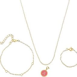 Valentine's Day Collection Alphabet A Pink Enamel Charm|Valentine Gift For Her|Gift For Wome|Gift For Her|-52