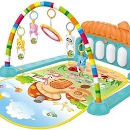 Prime Deals Kick and Play Musical Keyboard Mat Piano Baby Gym & Fitness Rack Baby Play Mat Gym with Hanging Rattles Lights & Musical Keyboard Mat Piano Multi-Function Gift for Baby Boy,Girls,Pack of 1-17