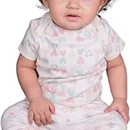kidzo T-Shirt and Pant Set for Baby Girls | Half-Sleeves | Relaxed-Fit | Multicolor | 9-12 Months | KIDS14095-picture-7