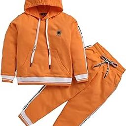 Toonyport Boys & Girls Cookie Casual Full Sleeve Sweatshirt and Jogger (Brown)-image-2
