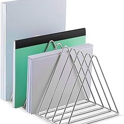 Magazine and Newspaper Stand for Table, Office Desk Book Organizer, File Stand (Pack of 1)-image-5