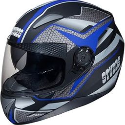 Studds SHIFTER D8 Decor Regulated Density EPS Full Face Helmet (Matt Black and Blue, XL)-image-65