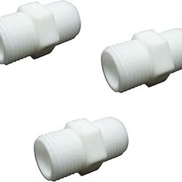 Droptech Pvc Hex Nipple 1/2" Male Thread Adaptor connector Pack of 3-25