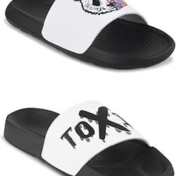 Sliders Men's White, Black, Grey Comfort with Toxic Stylish Slippers & Flip Flop-15