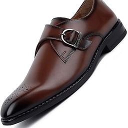 Formal Shoe for Men | Single Monk Strap | Handmade Patina Finish | Comfortable for Business Casual, Every Day, Parties (LSSXSMTN)-image-36