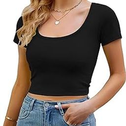 Short Sleeves Cotton Crop TOP-image-82
