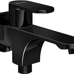 Plantex Pure Brass Two Way Bib Cock Taps with Water Saving Nozzle/Compatible for Washing Machine/2 in 1 Bib Tap with Brass Wall Flange and Teflon Tape - 7 Year Warranty by Plantex-(PVD Black)-image-47