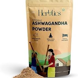 Herbtics Ashwagandha Powder | 100% Pure & Natural | Stress Relief, Energy & Immunity Booster | Ayurvedic Adaptogen for Vitality & Strength | Vegan, Gluten-Free Herbal Supplement-image-83