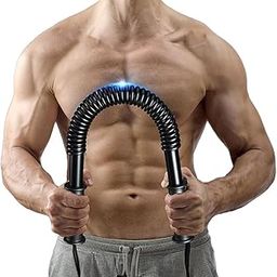 WOW FITNESS WORLD Power Twister Bar | Upper Body Exercise for Chest, Shoulder, Forearm, Bicep and Arm Strengthener | arm Exercise Equipment | arm Strength Equipment | Hand Gripper (40KG)-29
