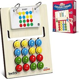 Smartivity Kids Montessori Slide Puzzle Game IColor & Pattern Matching Learning Toys for Kids 4-8 Years I Birthday Gift for Unisex I Preschool Educational Activity Toy for 4,5,6,7,8 I Travel Friendly-30