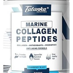 Tatanka Nutrition Marine Collagen Peptides 6000MG Enriched with Antioxidant Probiotics (Cranberry Blast)-image-27
