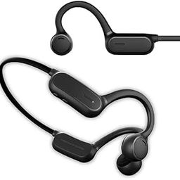 FUGU Bone Conduction Earphones BCH-02 Black Capture Air-Intake Sound Great for Sports AAC Support You can hear your surroundings while in use No Blocking ear for compression, Waterproof IPX5-20