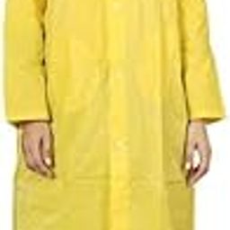 Girl's Raincoat with Hidden Collar Pocket for Cap (Yellow)-image-94